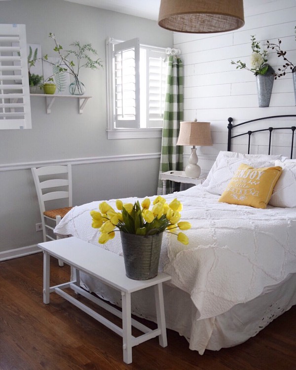 Gainesville cottage bedroom shutters
