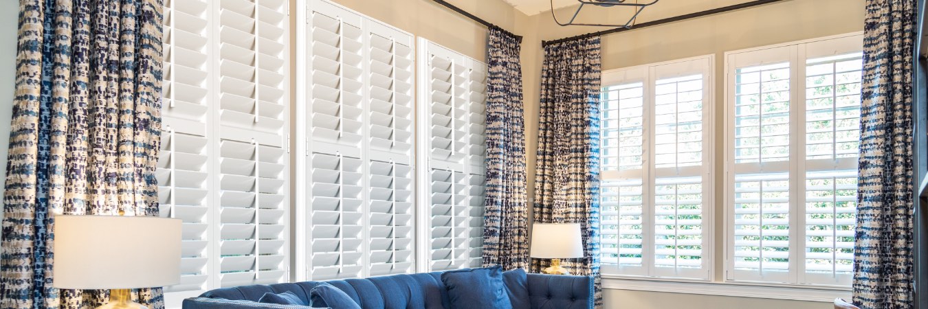 Interior shutters in Newberry living room