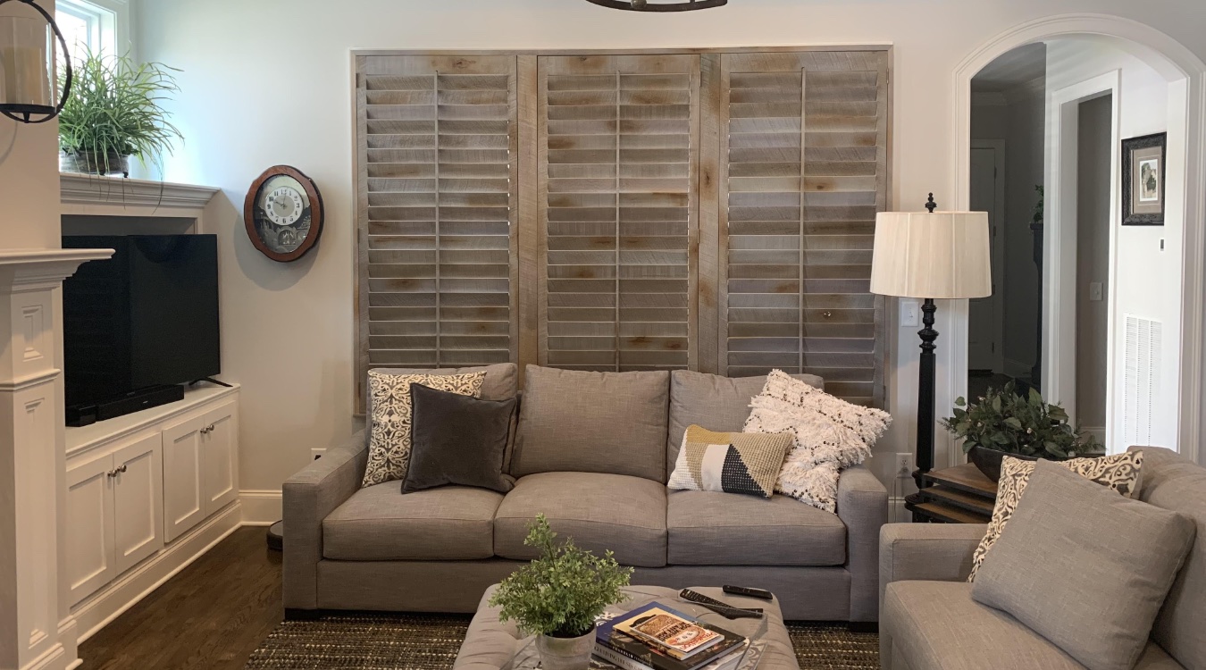 Reclaimed wood shutters in Gainesville